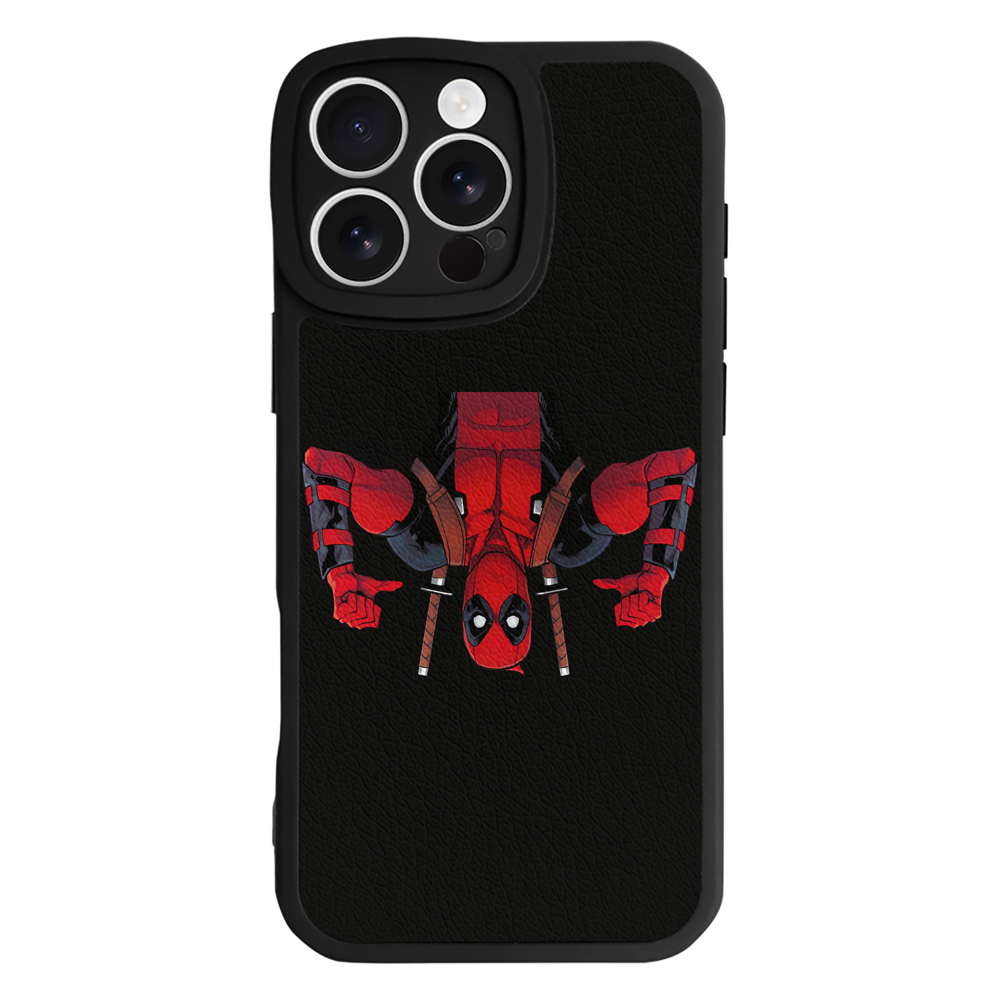 （画像用） Deadpool デッドプール 【iPhone 16シリーズ対応】シリコンスマホケース（レザー調） 材質：シリコン